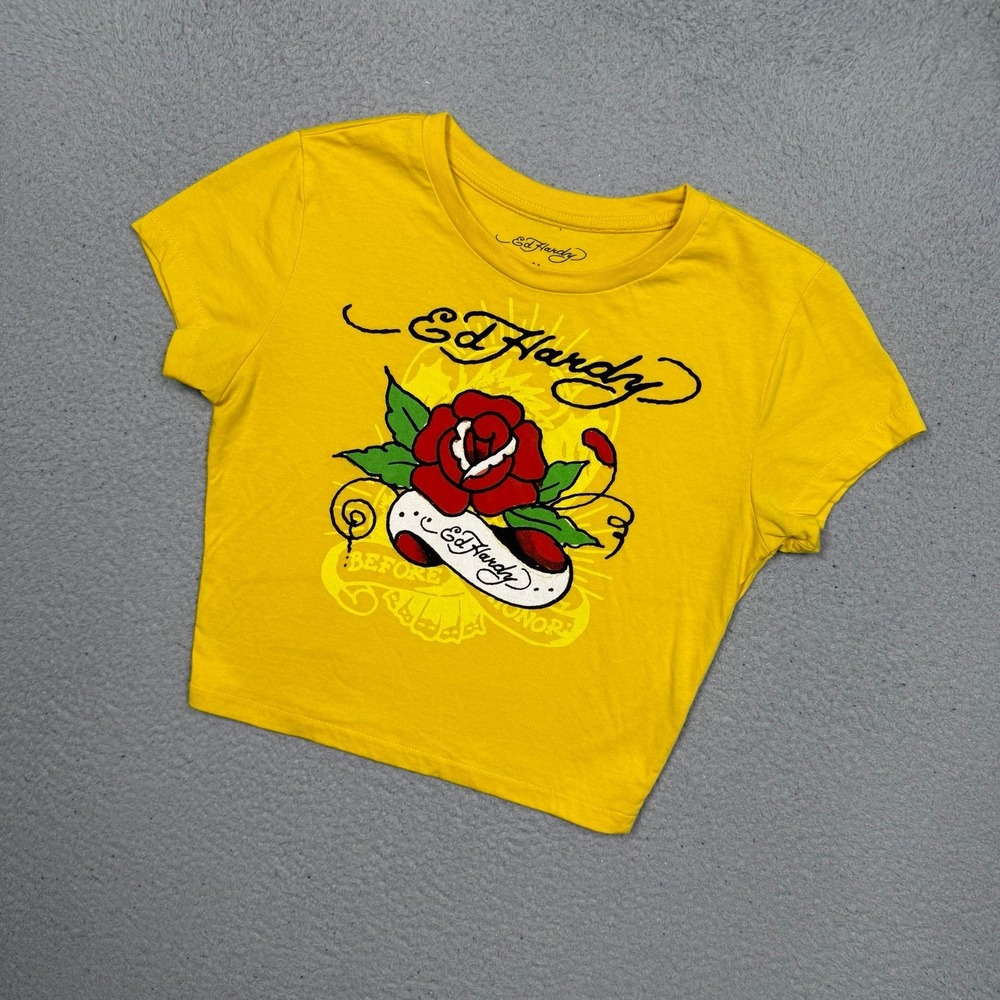 Ed Hardy Crop Top T-shirt